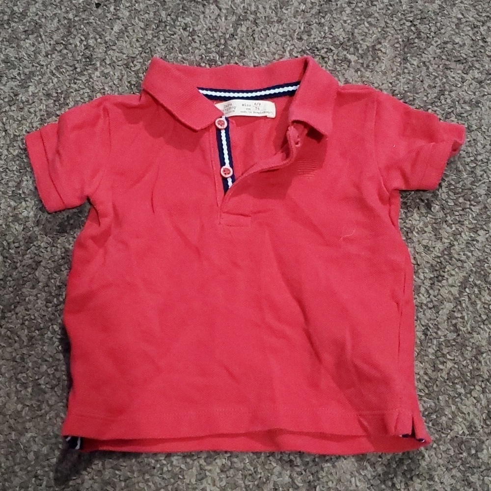 Zara baby boy size 6/9 polo shirt